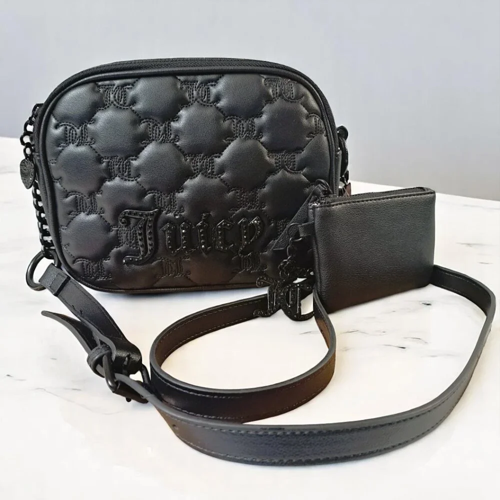 Juicy Couture Taking the Lead Camera Crossbody Black NWT - Picture 1 of 10